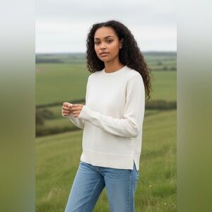 Equipment ivory cashmere sweater size xs